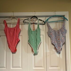 NWT J Crew Women’s Claudia Scrunchie Swimsuit Afternoon Floral Size 6 + Bonus